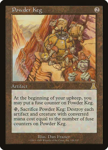 Powder Keg 136, carta de Magic: The Gathering de Urza's Destiny