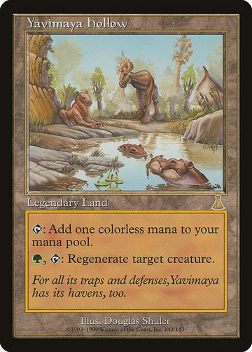 Yavimaya Hollow 143, carta de Magic: The Gathering de Urza's Destiny