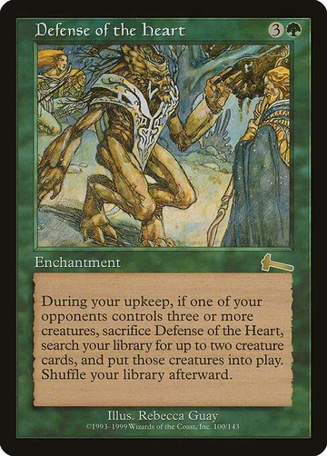 Defense of the Heart 100, carta de Magic: The Gathering de Urza's Legacy