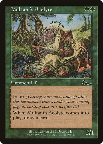 Multani's Acolyte 108, carta de Magic: The Gathering de Urza's Legacy