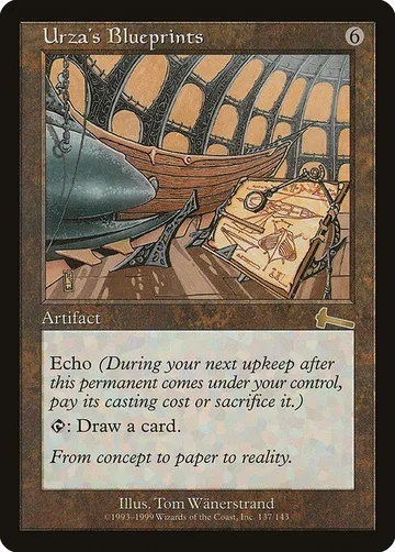Urza's Blueprints 137, carta de Magic: The Gathering de Urza's Legacy