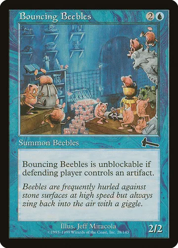 Bouncing Beebles 28, carta de Magic: The Gathering de Urza's Legacy