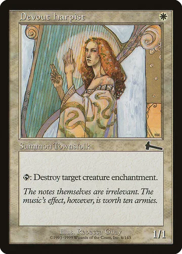 Devout Harpist 6, carta de Magic: The Gathering de Urza's Legacy