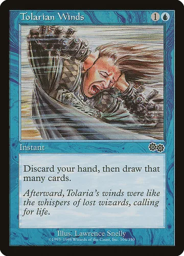 Tolarian Winds 104, carta de Magic: The Gathering de Urza's Saga