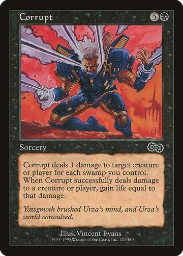 Corrupt 124, carta de Magic: The Gathering de Urza's Saga