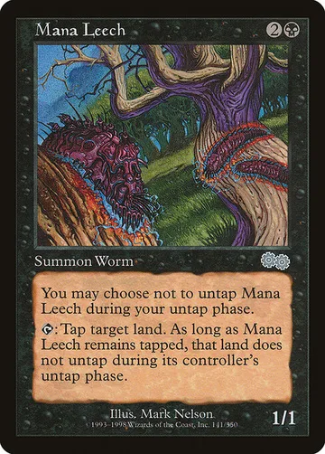 Mana Leech 141, carta de Magic: The Gathering de Urza's Saga