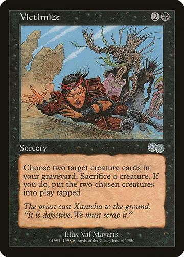 Victimize 166, carta de Magic: The Gathering de Urza's Saga