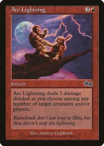 Arc Lightning 174, carta de Magic: The Gathering de Urza's Saga