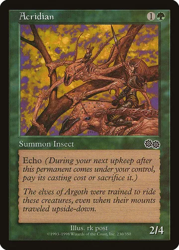 Acridian 230, carta de Magic: The Gathering de Urza's Saga