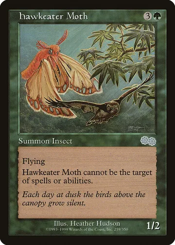 Hawkeater Moth 259, carta de Magic: The Gathering de Urza's Saga