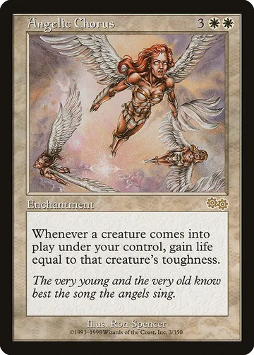 Angelic Chorus 3, carta de Magic: The Gathering de Urza's Saga