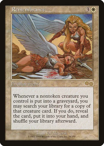 Remembrance 34, carta de Magic: The Gathering de Urza's Saga