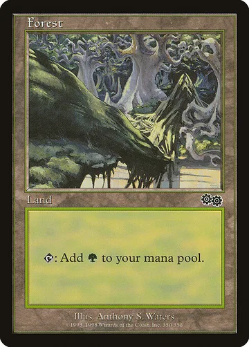 Forest 350, carta de Magic: The Gathering de Urza's Saga