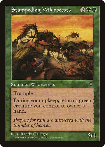 Stampeding Wildebeests 121