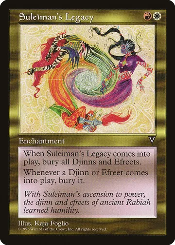 Suleiman's Legacy 138, carta de Magic: The Gathering de Visions