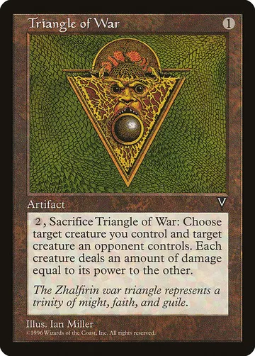 Triangle of War 158, carta de Magic: The Gathering de Visions