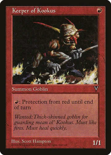 Keeper of Kookus 85, carta de Magic: The Gathering de Visions