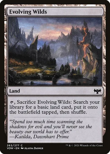 Evolving Wilds 263, carta de Magic: The Gathering de Innistrad: Crimson Vow