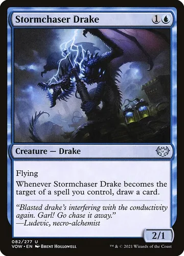 Stormchaser Drake 82, carta de Magic: The Gathering de Innistrad: Crimson Vow