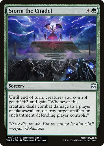 Storm the Citadel 178, carta de Magic: The Gathering de War of the Spark