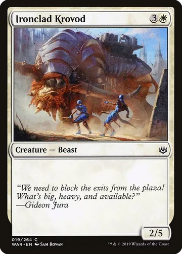 Ironclad Krovod 19, carta de Magic: The Gathering de War of the Spark