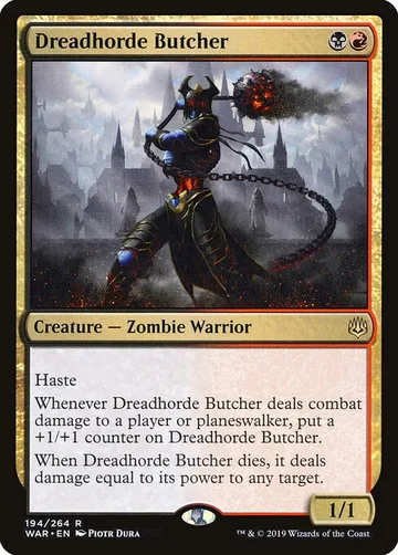 Dreadhorde Butcher 194, carta de Magic: The Gathering de War of the Spark