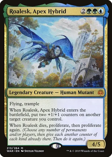 Roalesk, Apex Hybrid 213, carta de Magic: The Gathering de War of the Spark