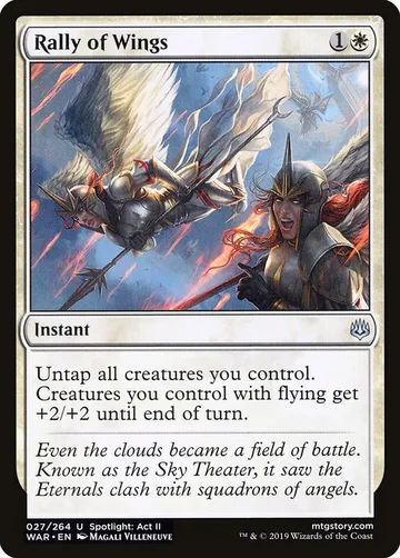 Rally of Wings 27, carta de Magic: The Gathering de War of the Spark