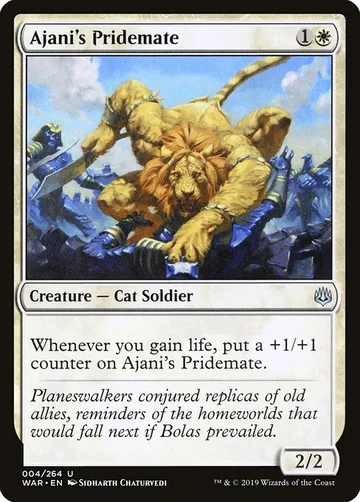 Ajani's Pridemate 4, carta de Magic: The Gathering de War of the Spark