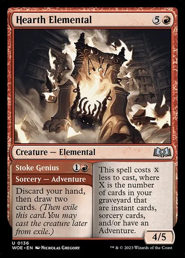 Hearth Elemental // Stoke Genius 136