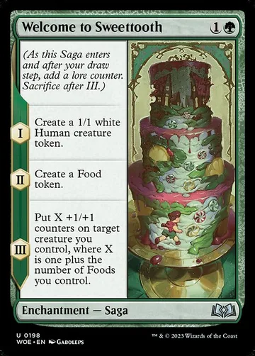 Welcome to Sweettooth 198, carta de Magic: The Gathering de Wilds of Eldraine