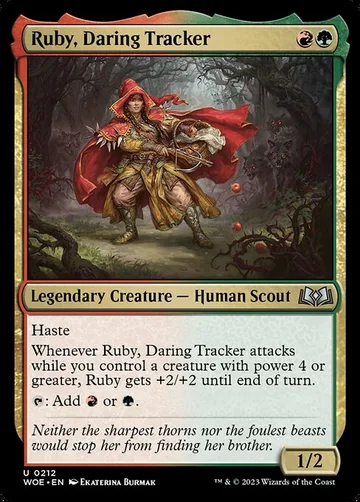 Ruby, Daring Tracker 212, carta de Magic: The Gathering de Wilds of Eldraine