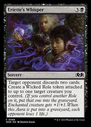 Eriette's Whisper 88, carta de Magic: The Gathering de Wilds of Eldraine