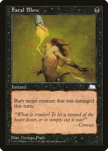 Fatal Blow 67, carta de Magic: The Gathering de Weatherlight