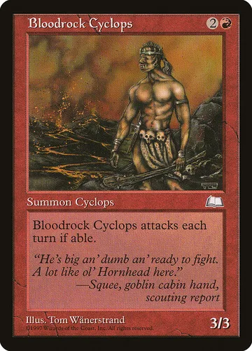 Bloodrock Cyclops 90, carta de Magic: The Gathering de Weatherlight