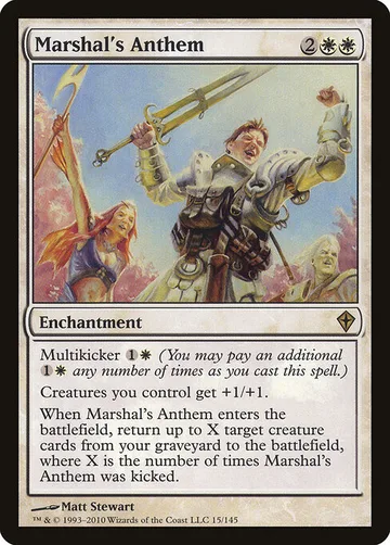 Marshal's Anthem 15, carta de Magic: The Gathering de Worldwake