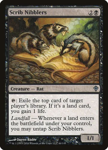 Scrib Nibblers 66, carta de Magic: The Gathering de Worldwake
