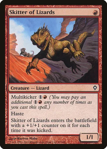 Skitter of Lizards 91, carta de Magic: The Gathering de Worldwake