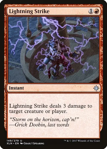 Lightning Strike 149, carta de Magic: The Gathering de Ixalan