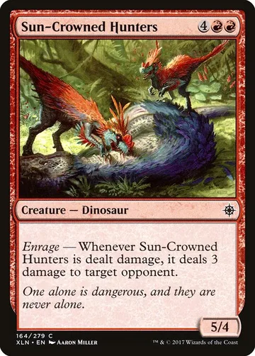Sun-Crowned Hunters 164, carta de Magic: The Gathering de Ixalan