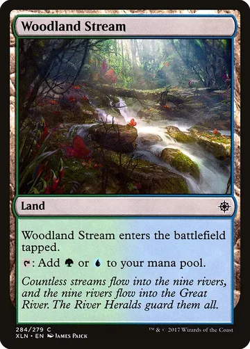 Woodland Stream 284, carta de Magic: The Gathering de Ixalan