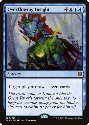 Overflowing Insight 66, carta de Magic: The Gathering de Ixalan