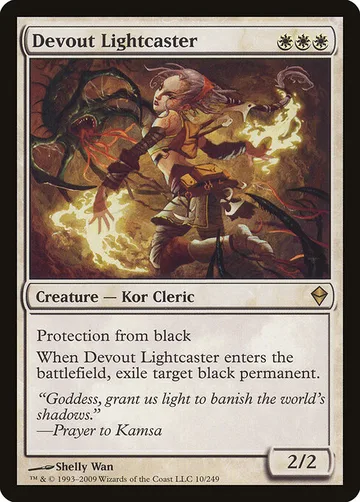 Devout Lightcaster 10, carta de Magic: The Gathering de Zendikar