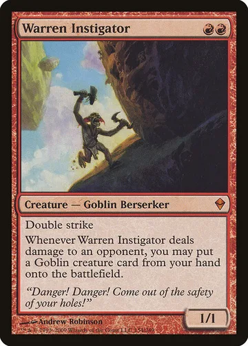 Warren Instigator 154, carta de Magic: The Gathering de Zendikar