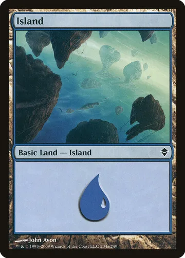 Island 234a, carta de Magic: The Gathering de Zendikar