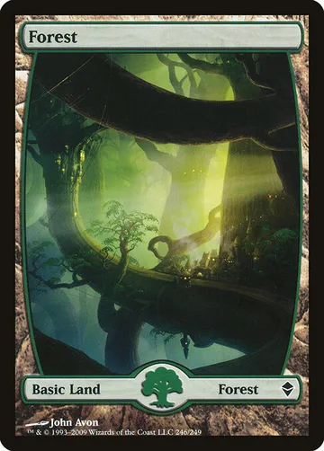 Forest 246, carta de Magic: The Gathering de Zendikar