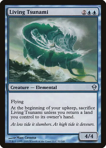 Living Tsunami 52, carta de Magic: The Gathering de Zendikar