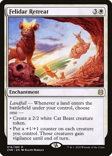 Felidar Retreat 16, carta de Magic: The Gathering de Zendikar Rising
