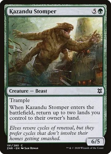 Kazandu Stomper 191, carta de Magic: The Gathering de Zendikar Rising