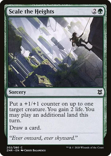 Scale the Heights 202, carta de Magic: The Gathering de Zendikar Rising